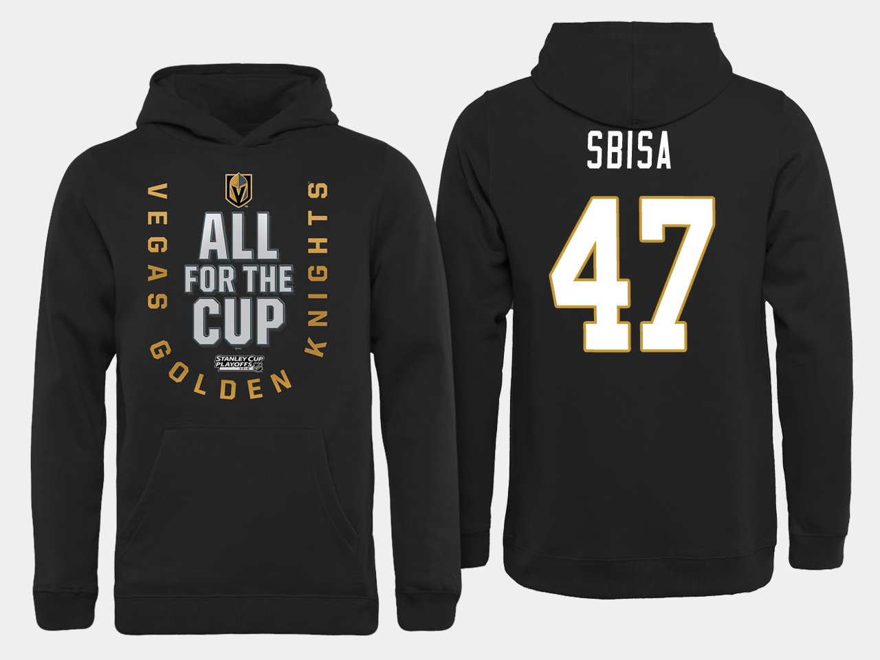 Men NHL Vegas Golden Knights 47 Sbisa All for the Cup hoodie